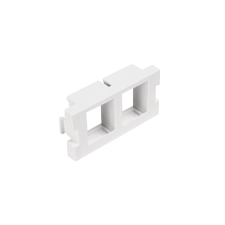 Leviton 2-Port Insert, Quickport Mos 1 Unit, White 185284